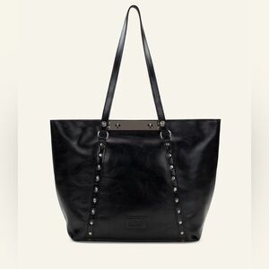 Patricia Nash Benvenuto Leather Tote. Black.